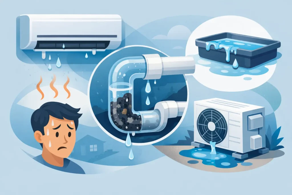 AC Drain Line Clogged Symptoms to Watch